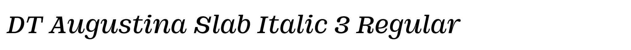 DT Augustina Slab Italic 3 Regular image